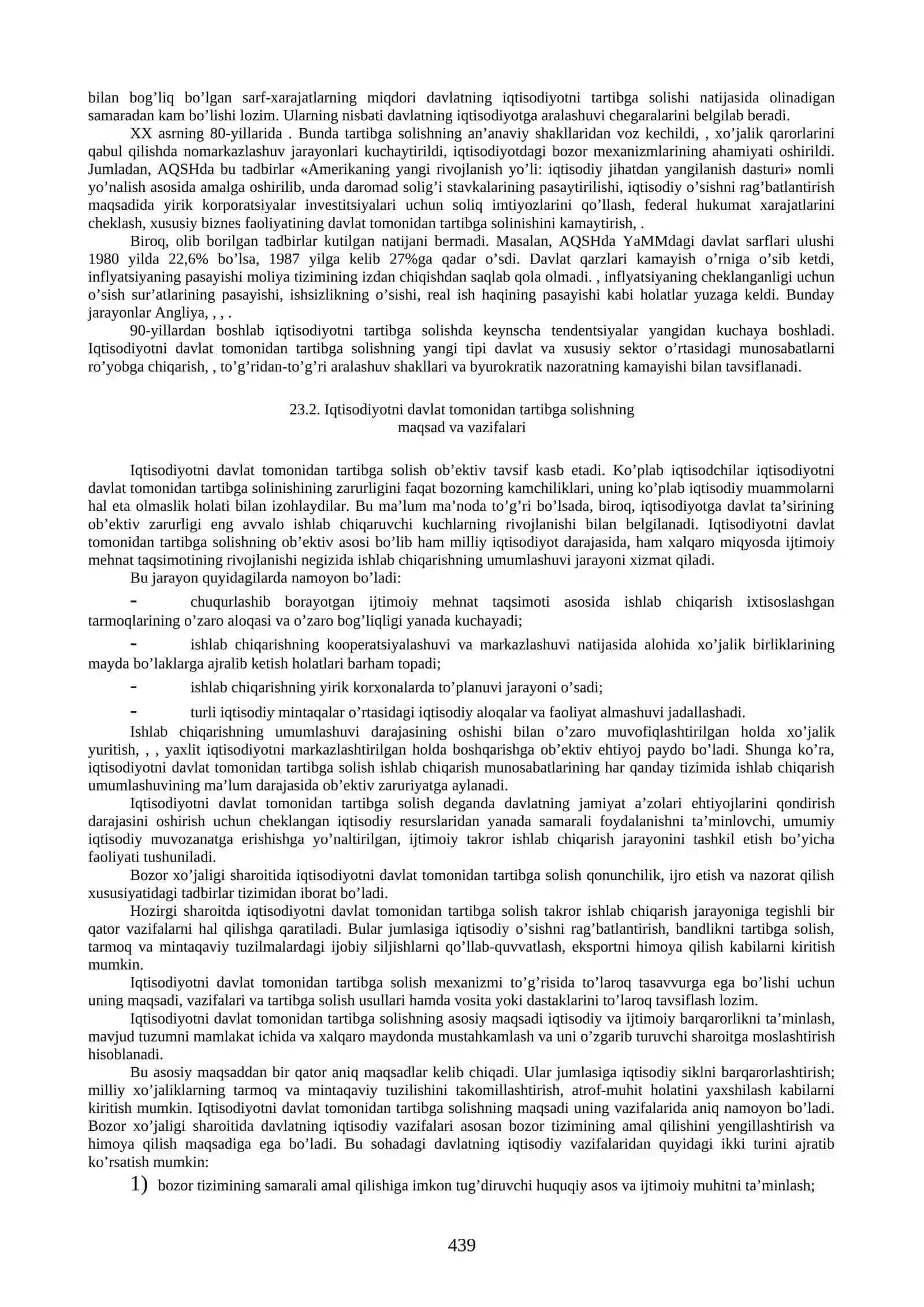 Milliy iqtisodiyotni tartibga solishda davlatning iqtisodiy roli 2