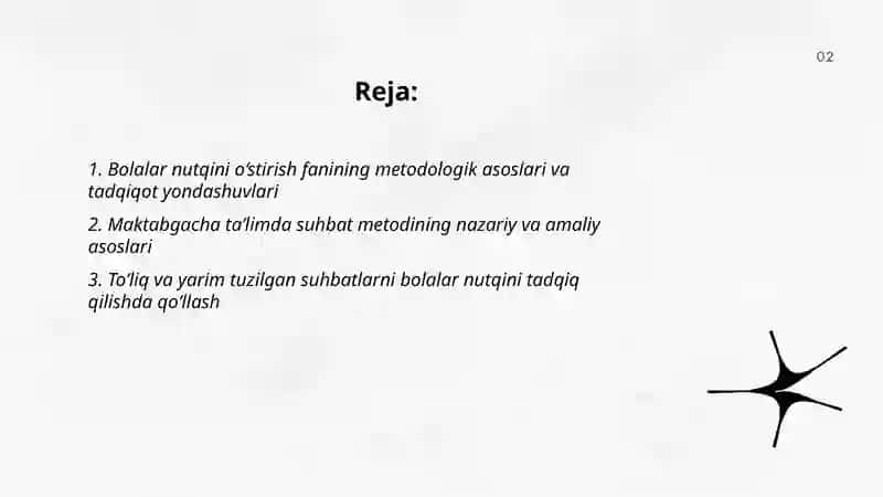 Bolalarni nutqini o‘stirish fanining tadqiqot metodlari 2
