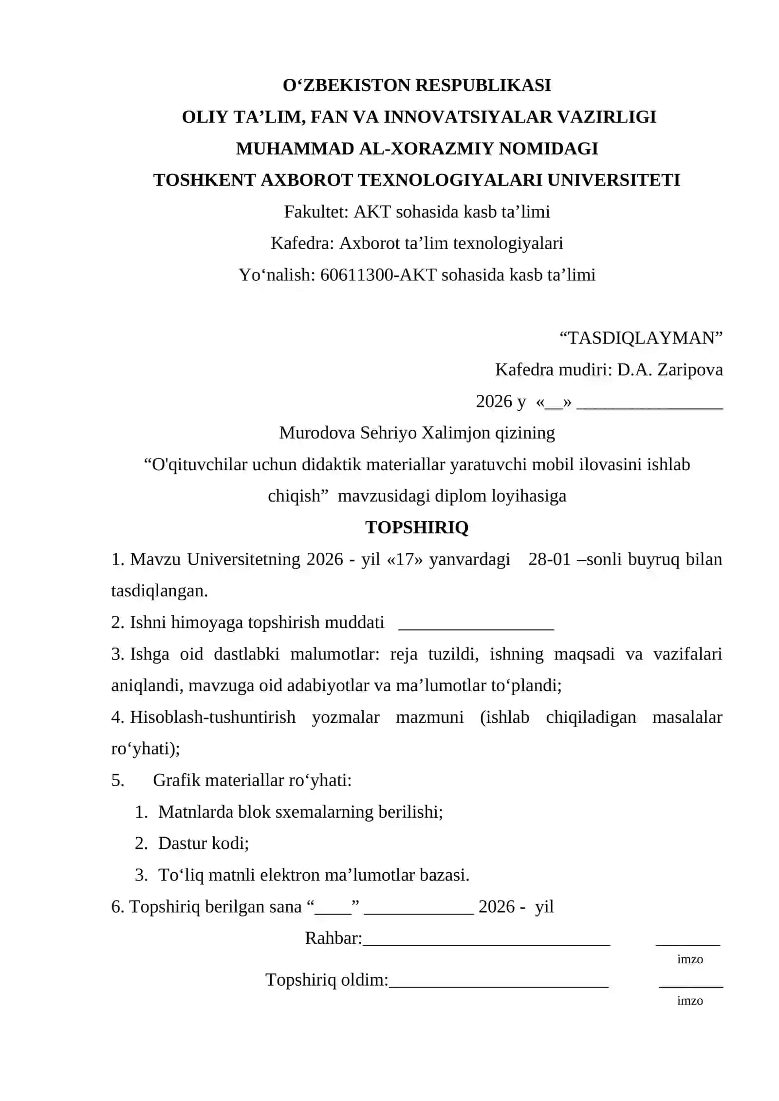 O'qituvchilar uchun didaktik materiallar yaratuvchi mobil ilovasini ishlab chiqish 2