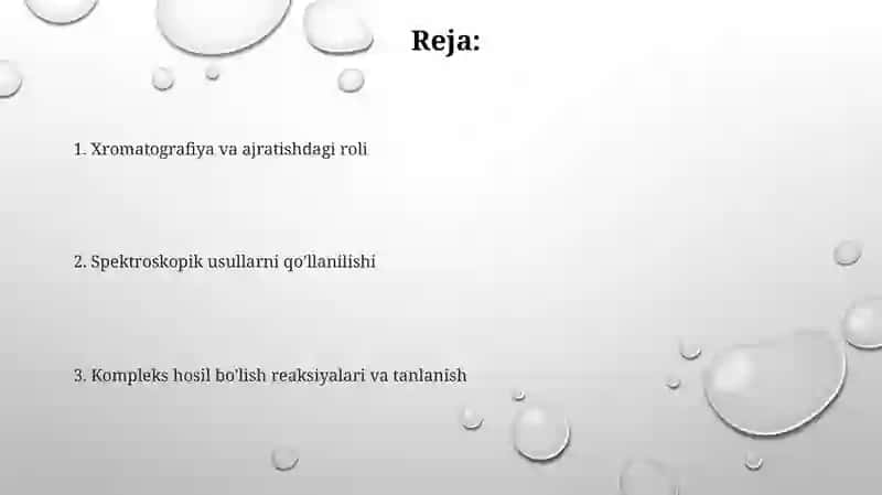 Kompleks birikmalarning analitik kimyodagi ahamiyati 2