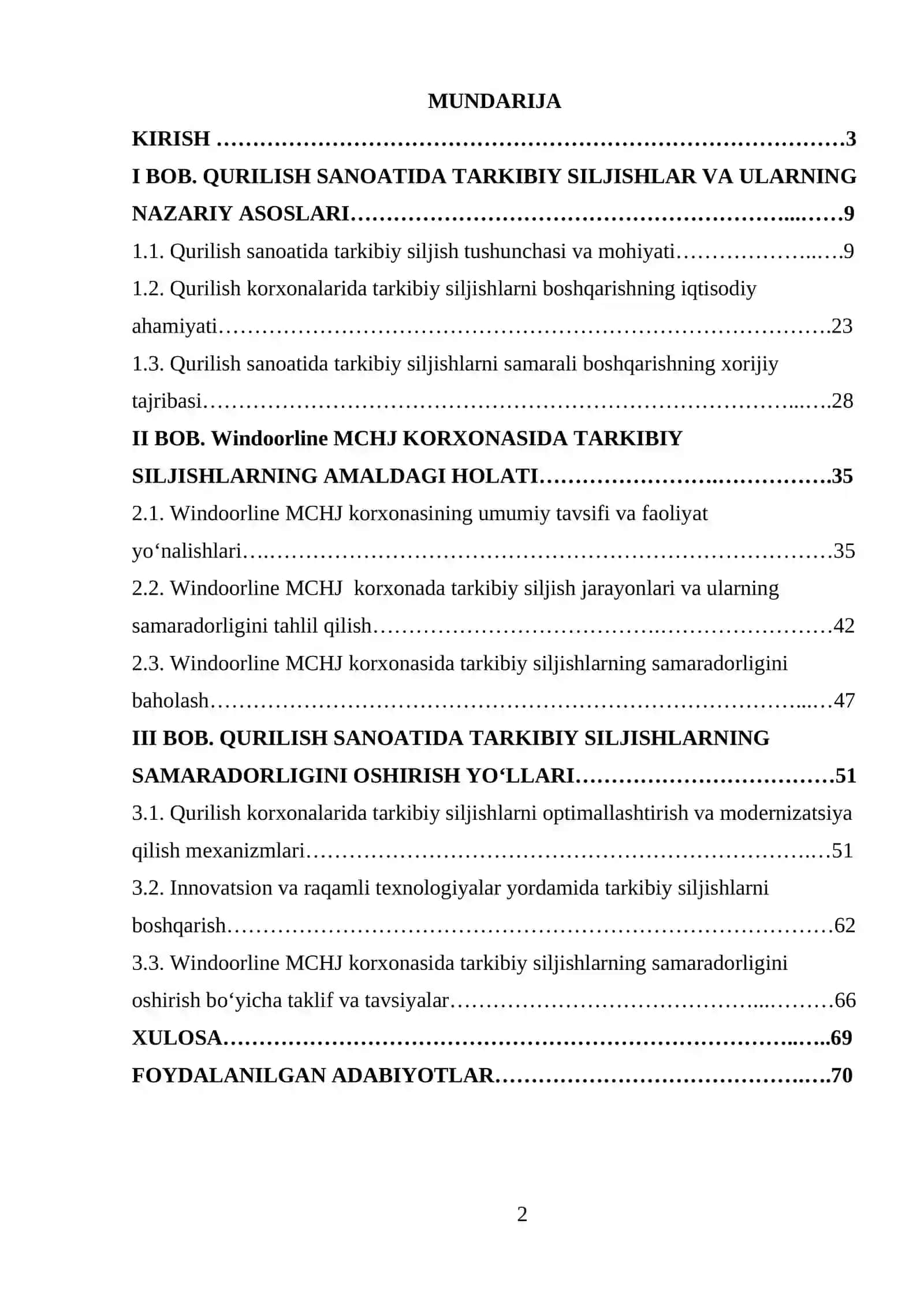 Qurilish sanoati tamog’idi 2