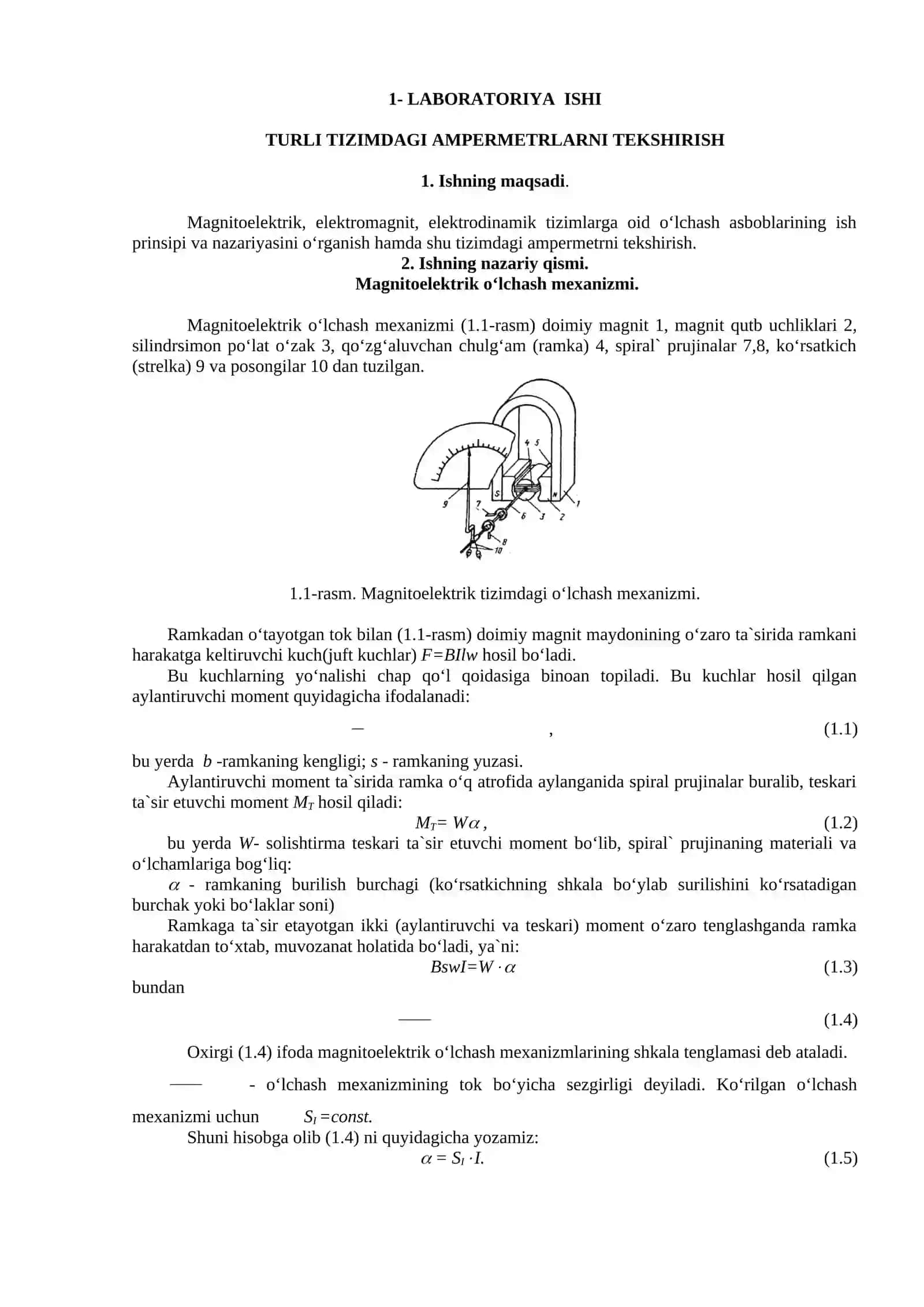MЕTRОLОGIYA VA STАNDАRTLАSHTIRISH 2