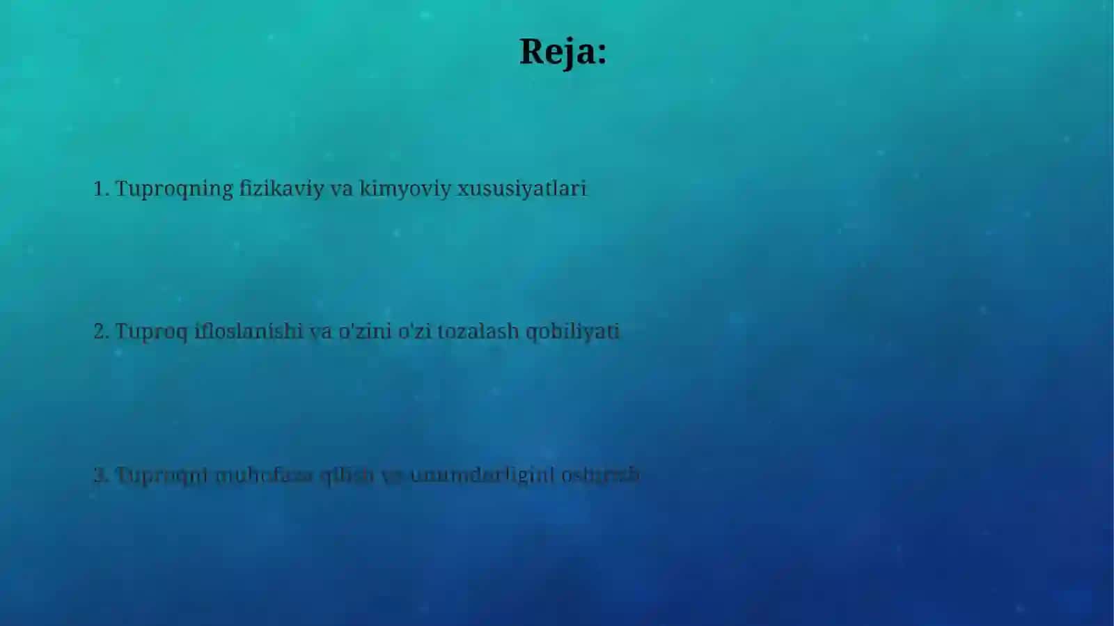 Tuproq gigiyenasifizikvakimyoviyxususiyatlari 2