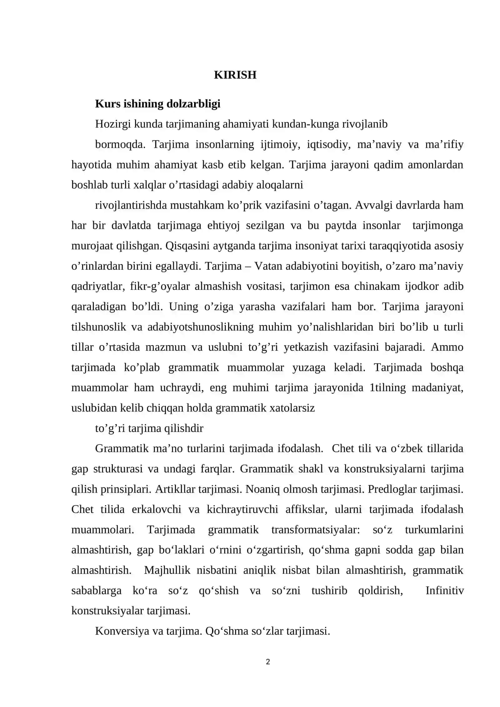 Tarjimaning grammatik muammolari 2