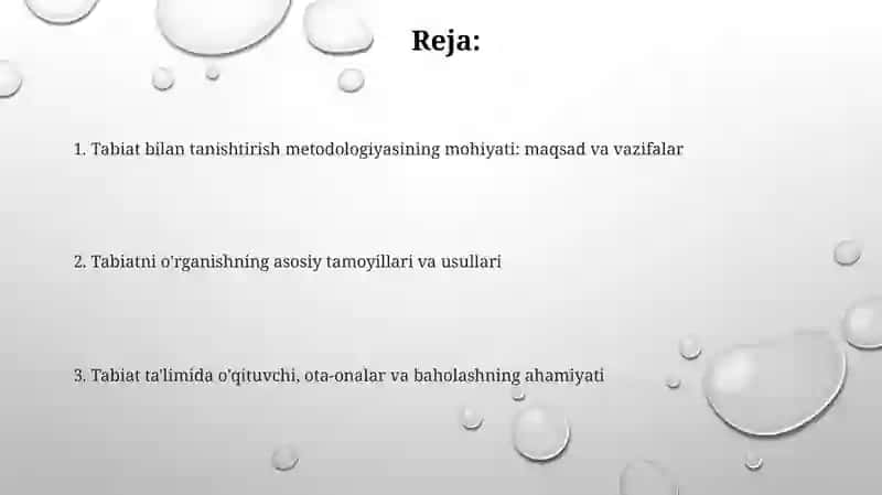 Tabiat bilan tanishtirish metodikasi 2