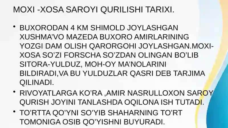 MOXI-XOSA SAROYI 2