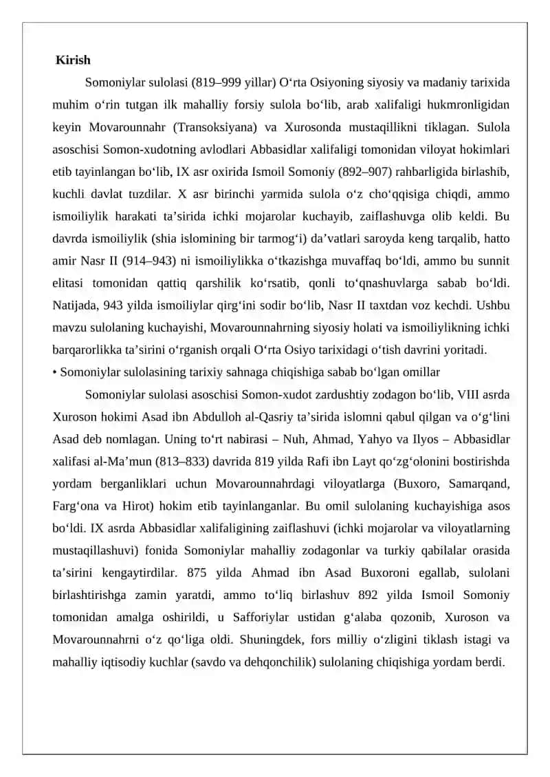 Somoniylar sulolasi 2