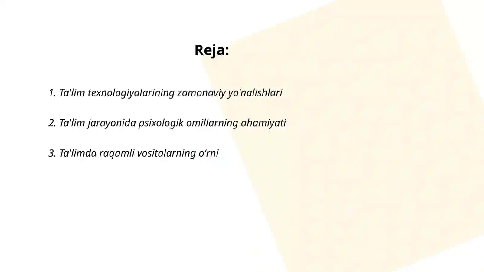 Ta'lim texnologiyalarining zamonaviy yo'nalishlari 2