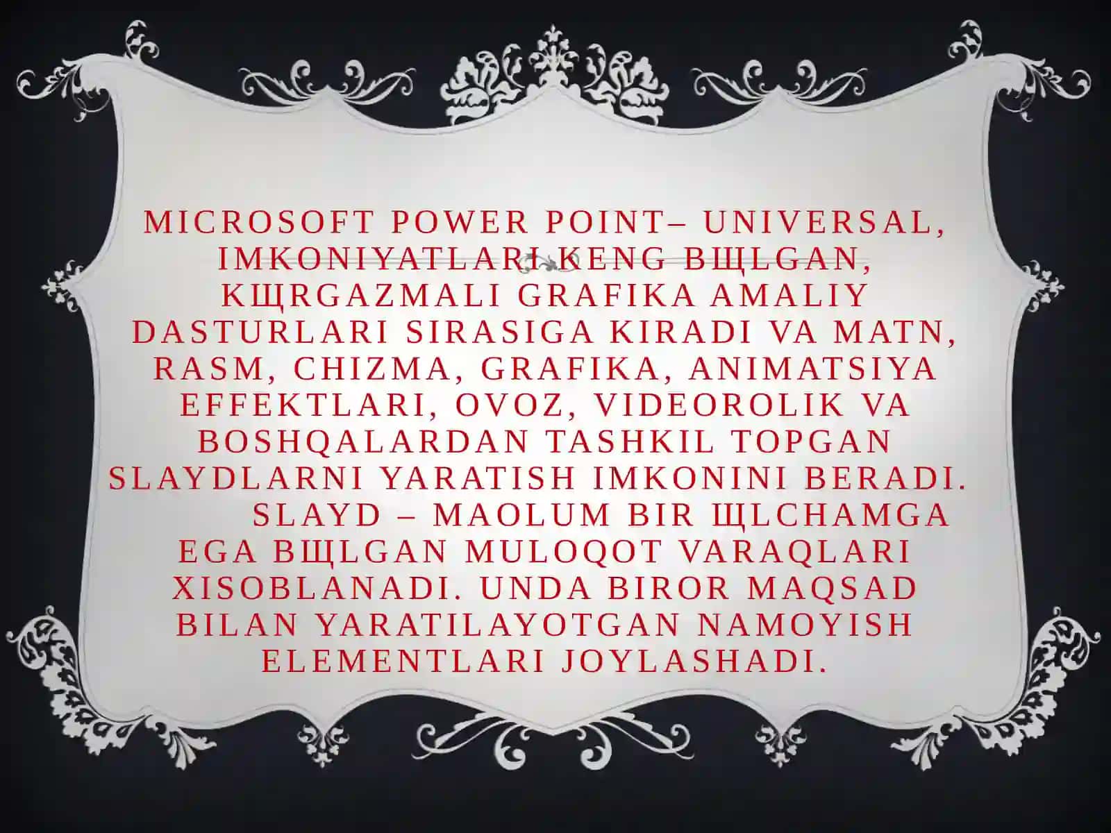 Microsoft Power Point 2010 dasturi 2