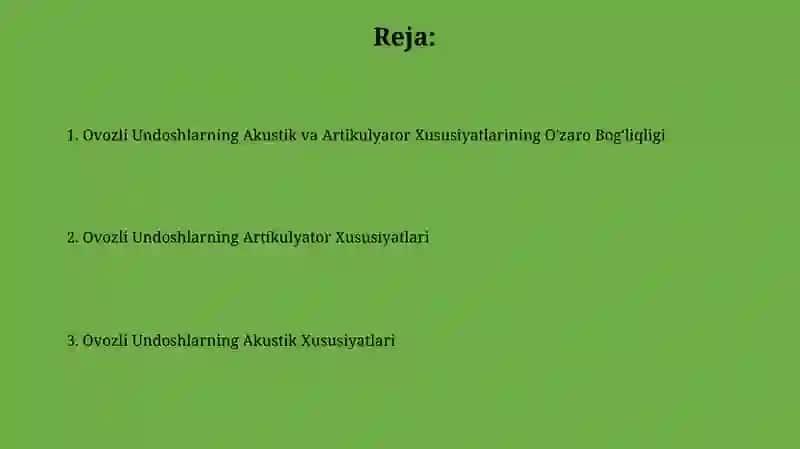 Ovozli Undosh Tovushlarning Artikulyator Xususiyatlari 2