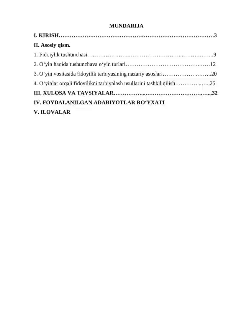 O‘yin vositasida fidoyilik tarbiyasi 2
