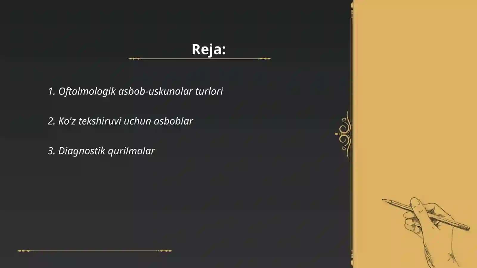 Oftalmologik asbob-uskunalar turlari 2