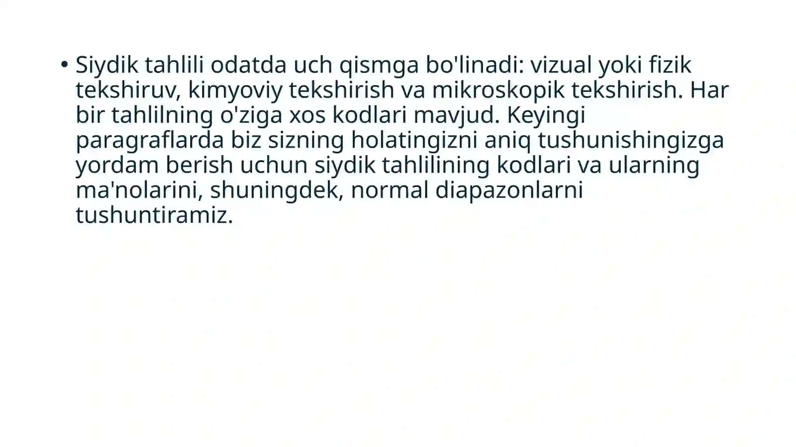 Siydik tahlili 2