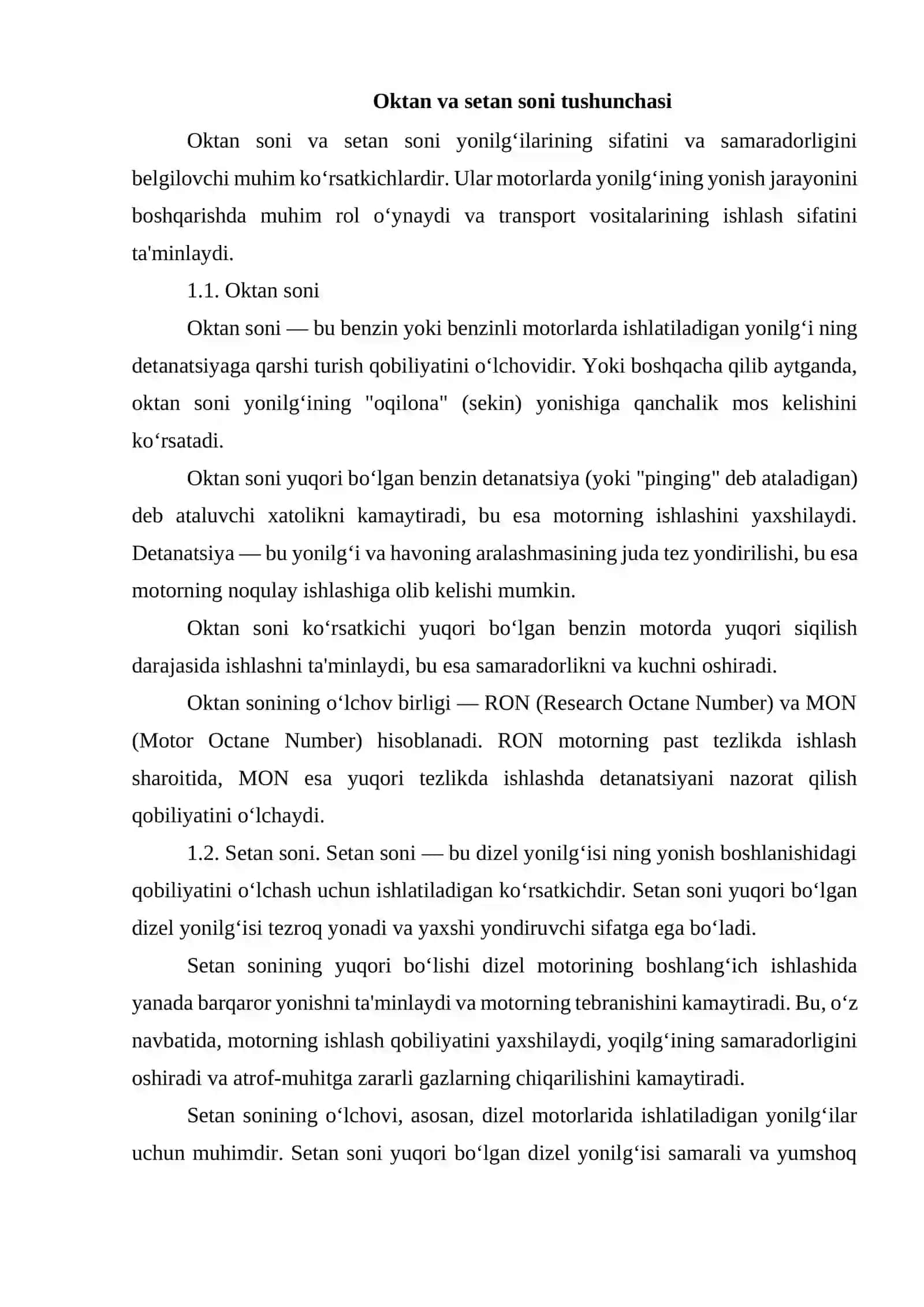 Oklan va setan sonini oshirish usullari 2