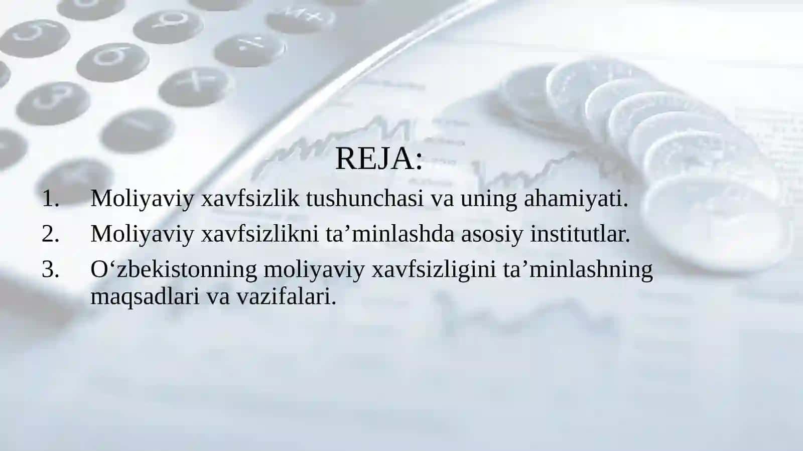 O'zbekistonning moliyaviy xavfsizligini ta'minlash mexanizimi 2