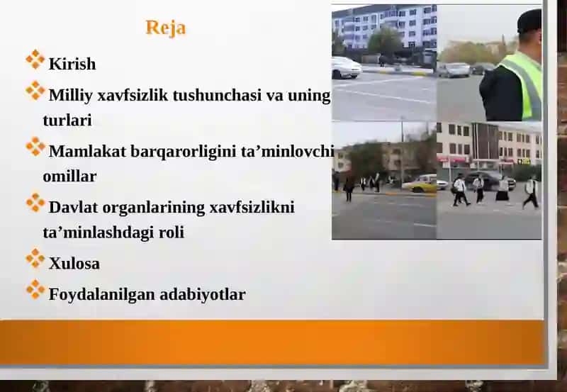 Mamlakatimizning xavfsizligi va barqarorligini ta’minlash 2
