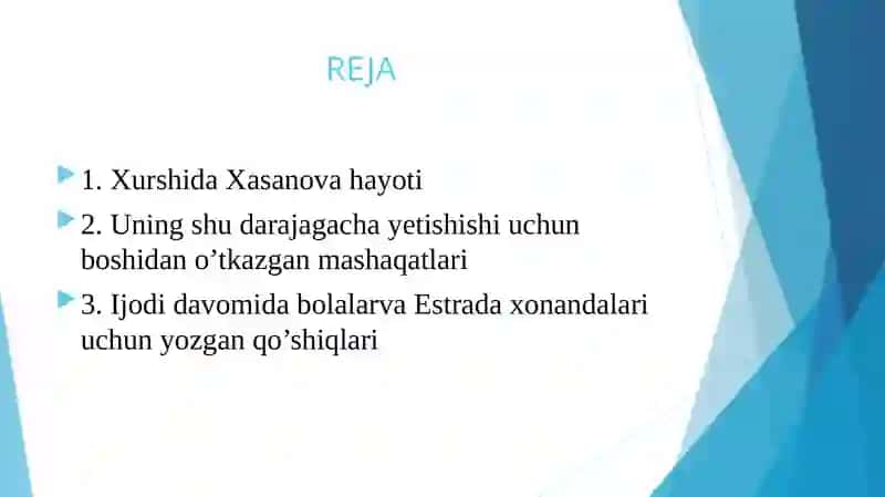 Xurshida Xasanova hayoti 2