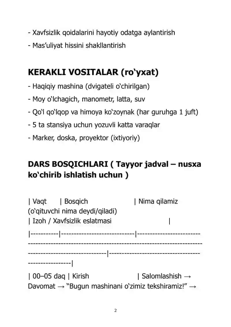 8-SINF “TEXNOLOGIYA” (SERVIS XIZMATI) 2