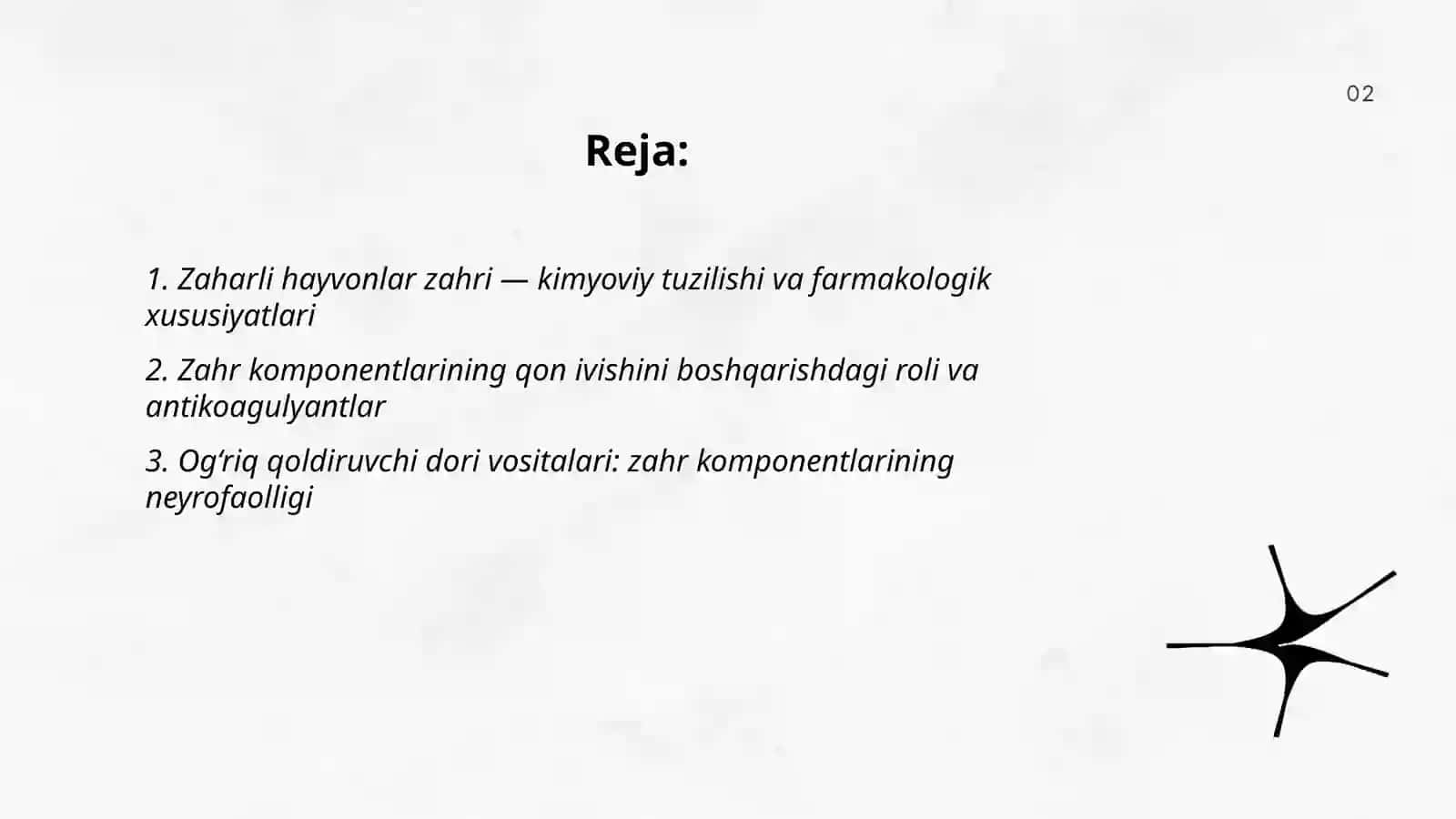 Zaharli hayvonlarning tibbiyotdagi ahamiyati 2