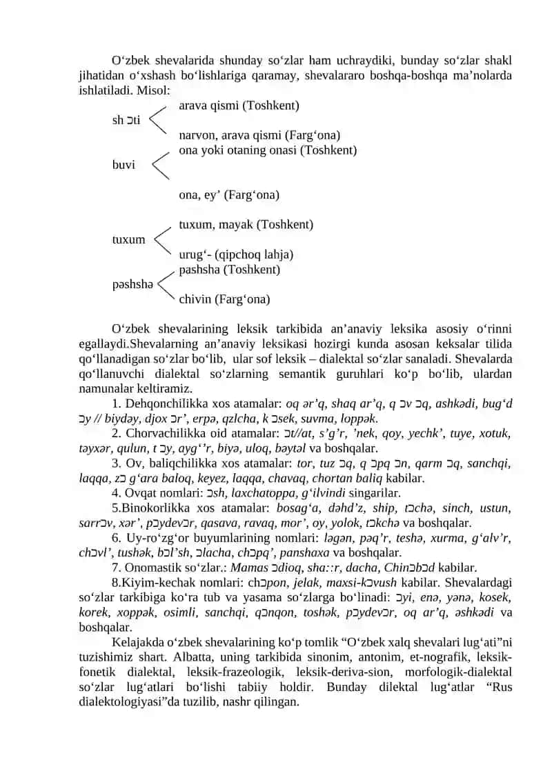 Shevalar leksikografiyasi 2