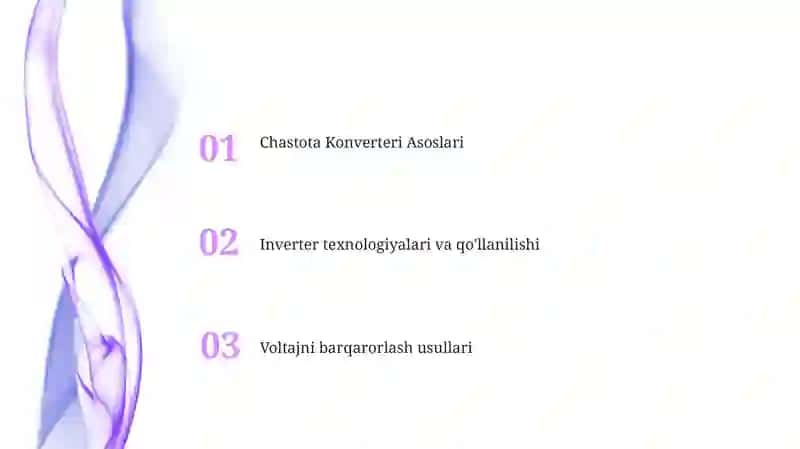 Chastota Konverteri Asoslari 2