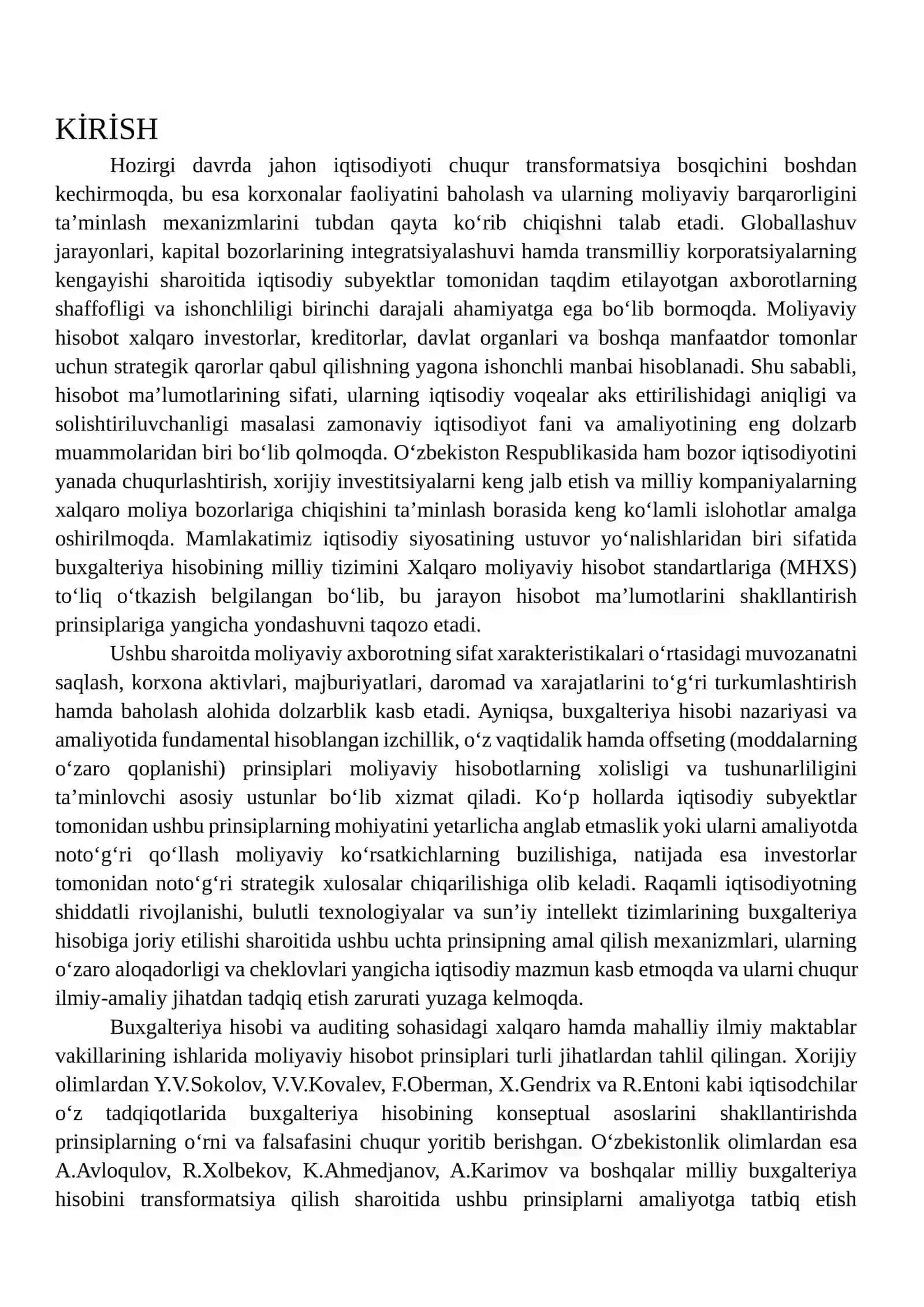 BOB. IZCHILLIK, O‘Z VAQTIDALIK VA OFFSETING PRINSIPLARI 2