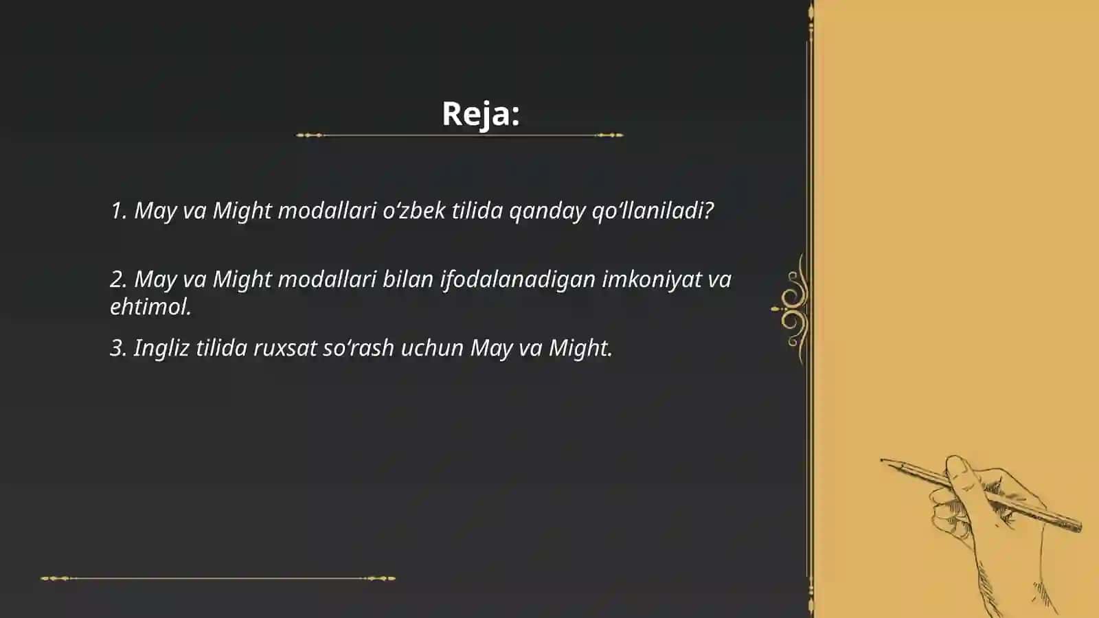 May" va "Might" modal fe’llari 2