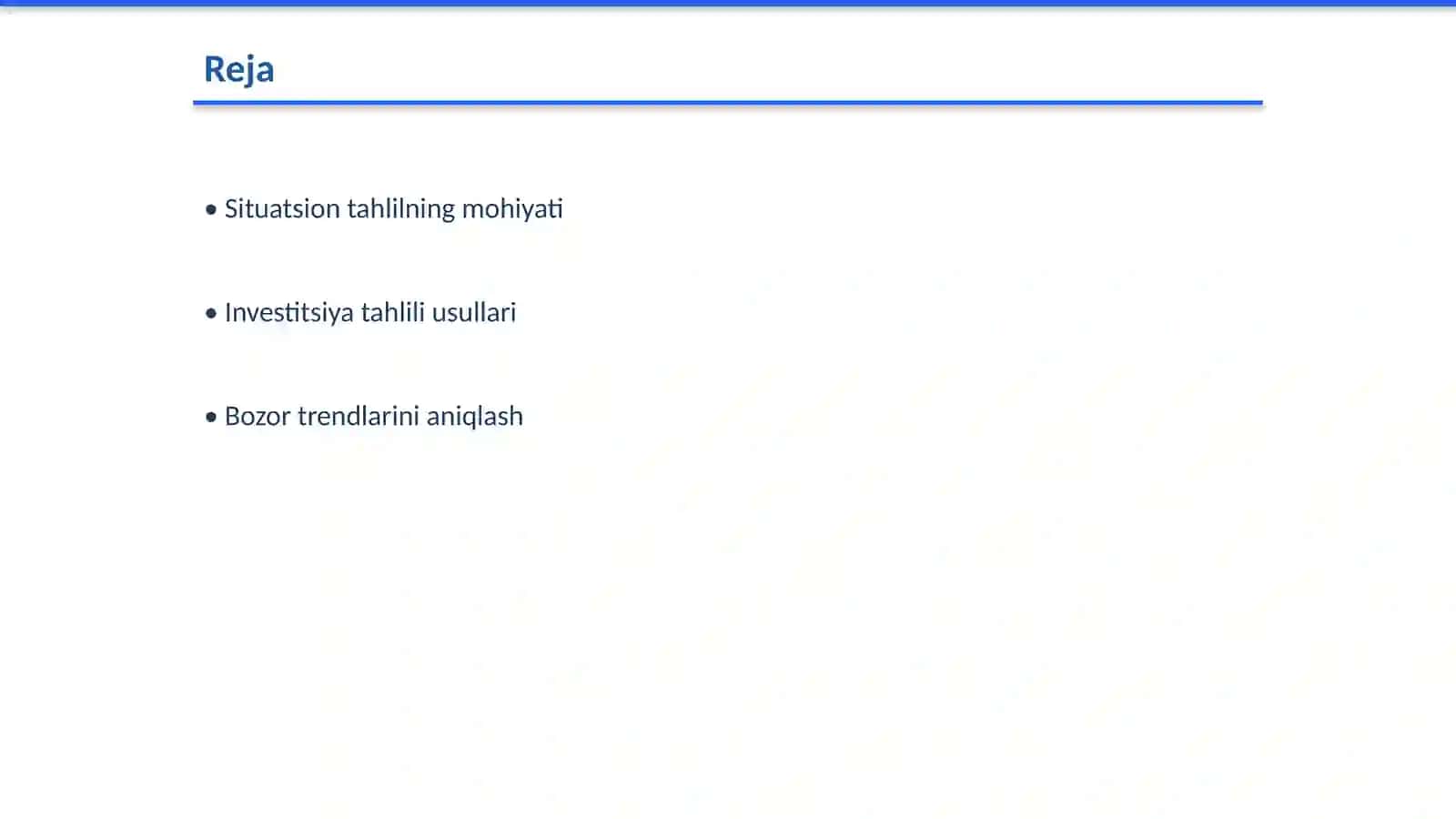 Situatsion tahlil va investitsiyani bashoratlash 2