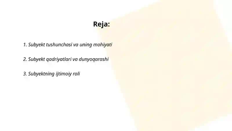 Subyekt obrazini shakllantirish 2