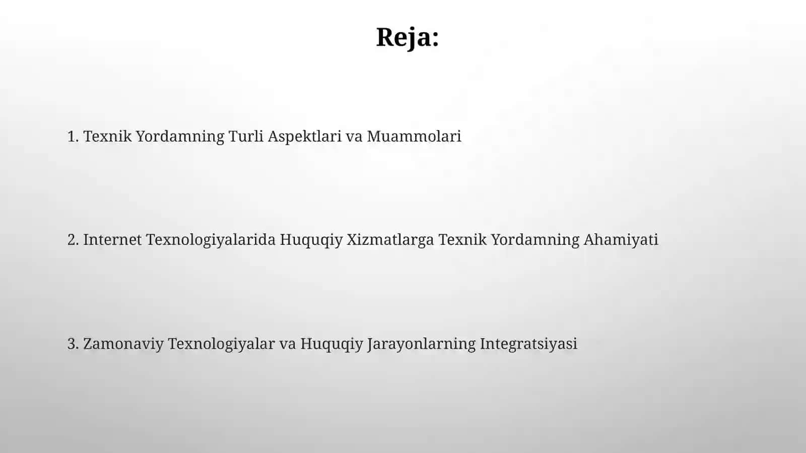 Internet texnologiyalarida yuridik xizmatlarning texnik 2