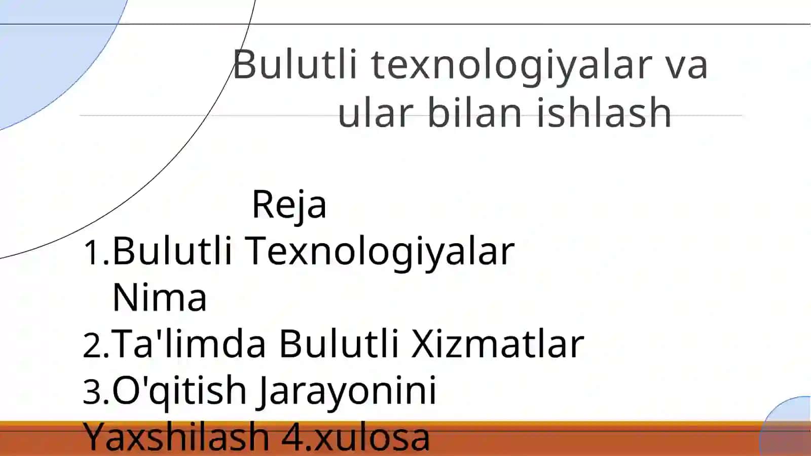Bulutli texnologiyalar va ular bilan ishlash 2