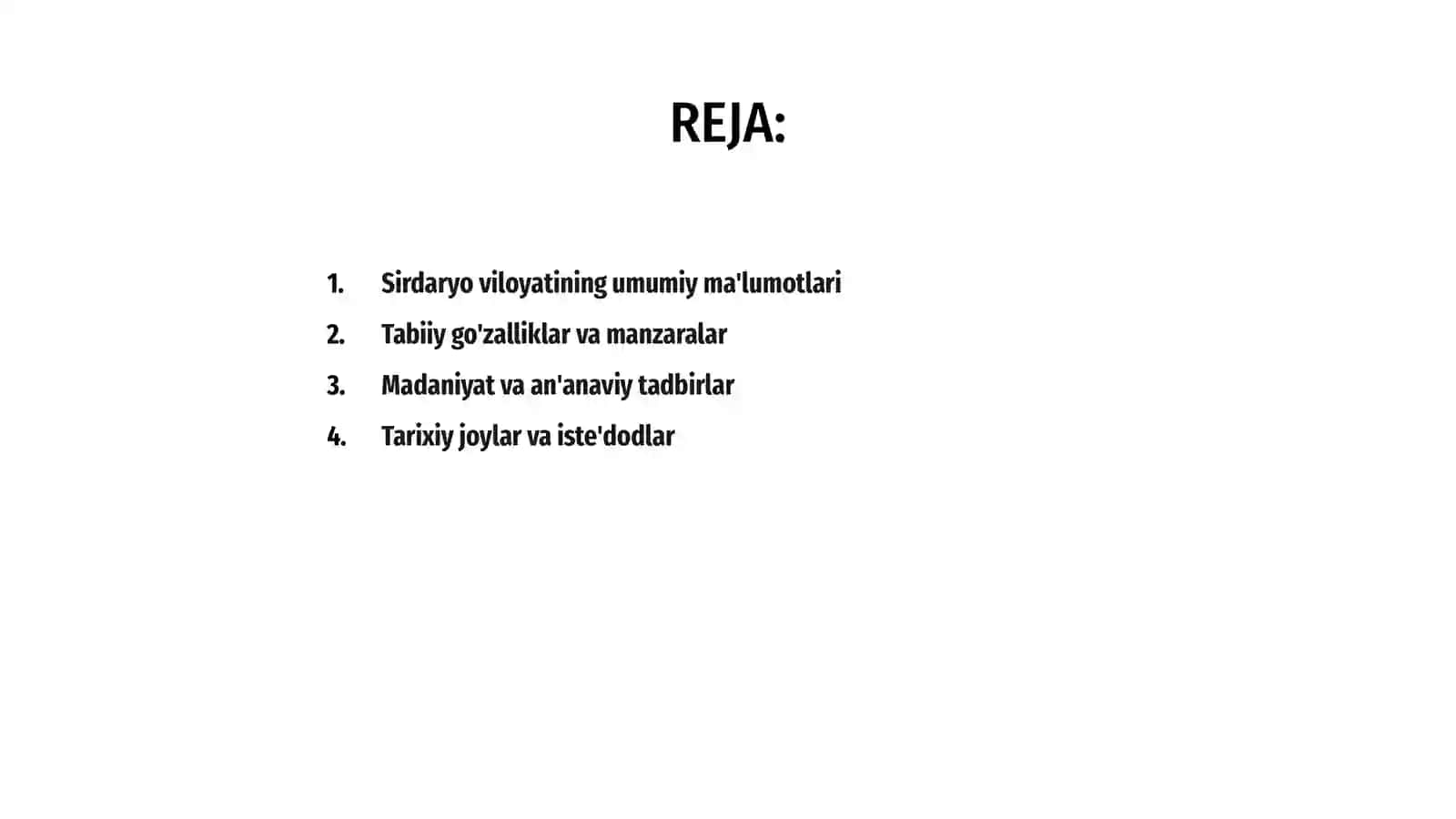 Sirdaryo viloyati turizmi haqida 2