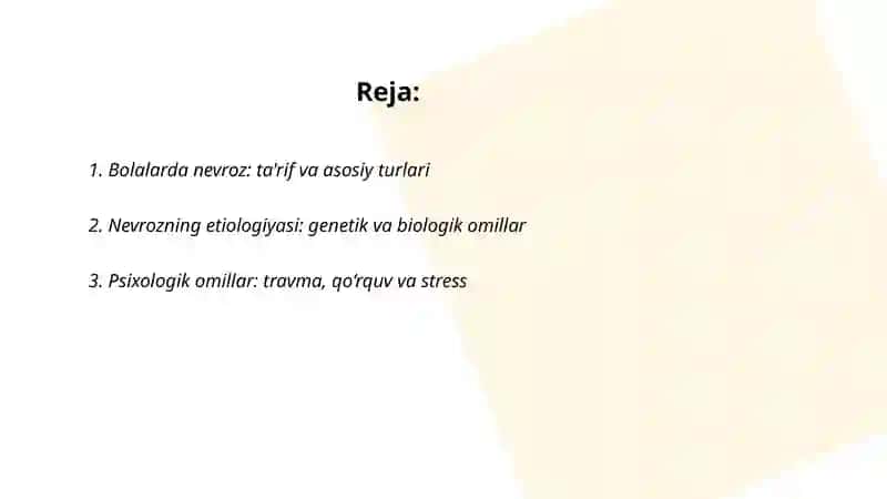 Bolalardan nevroz kasalliklari va ularni oldini olish 2