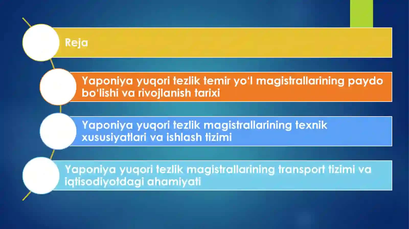 Yaponiya yuqori tezlik magistrallarilari 2