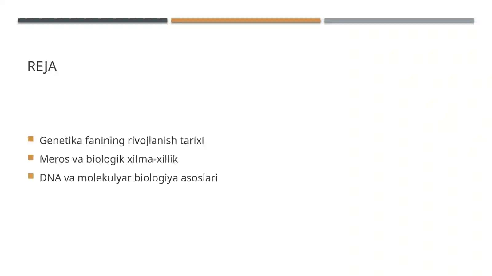 Genetikaning fan sifatida rivojlanish tarixi 2