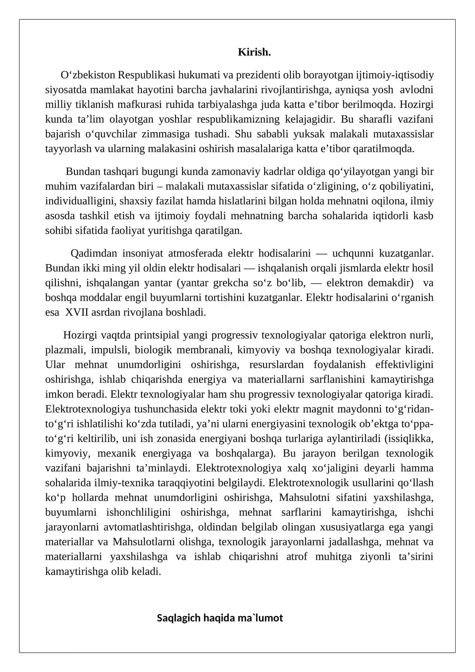 Saqlagichlar va ajratgichlarning vazifasi, tuzilishi va ishlash prinsipi 2