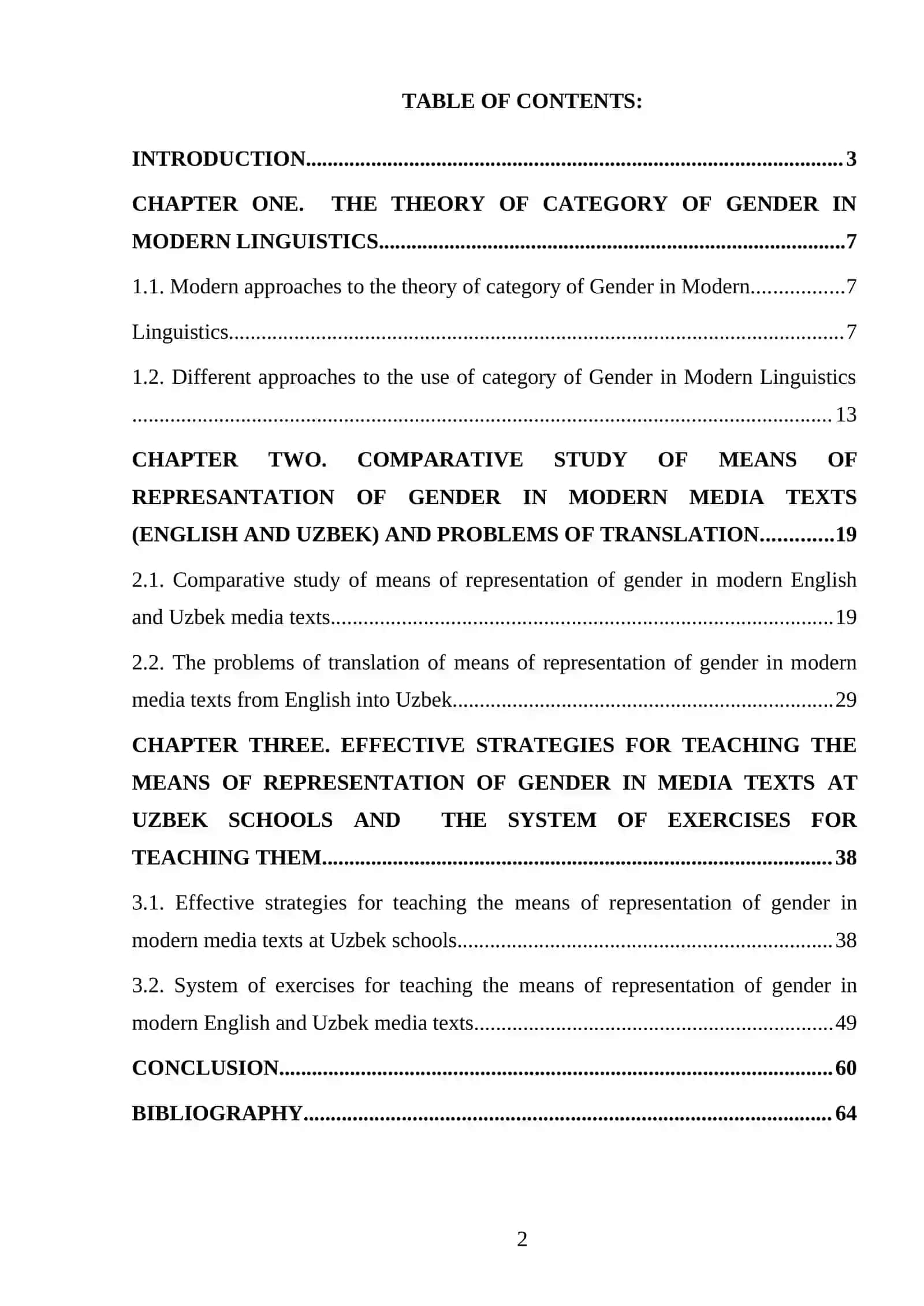 COMPARATIVE STUDY OF MEANS OF REPRESENTATION OF GENDER IN MODERN MEDIA TEXTS (ENGLISH AND UZBEK) 2