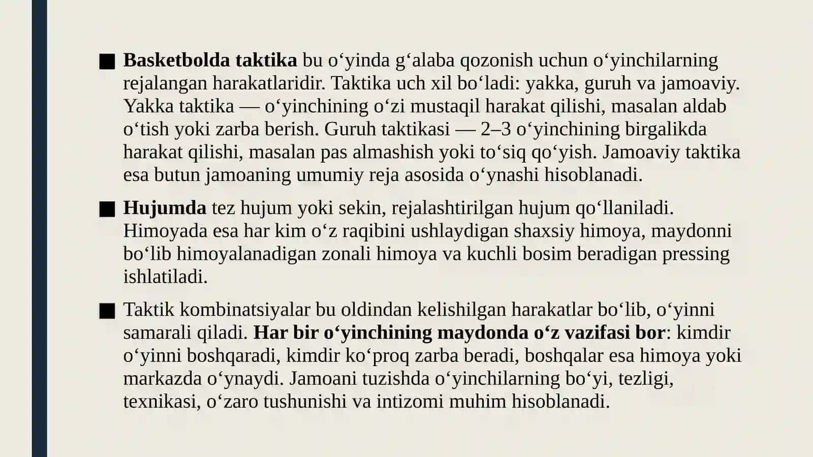Taktikaning vositalari va usullari 2