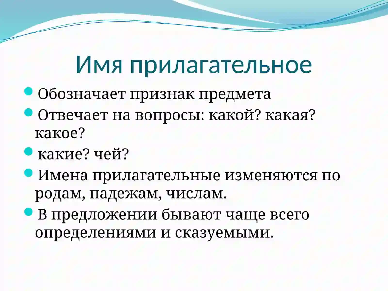 Имя прилагательное 2