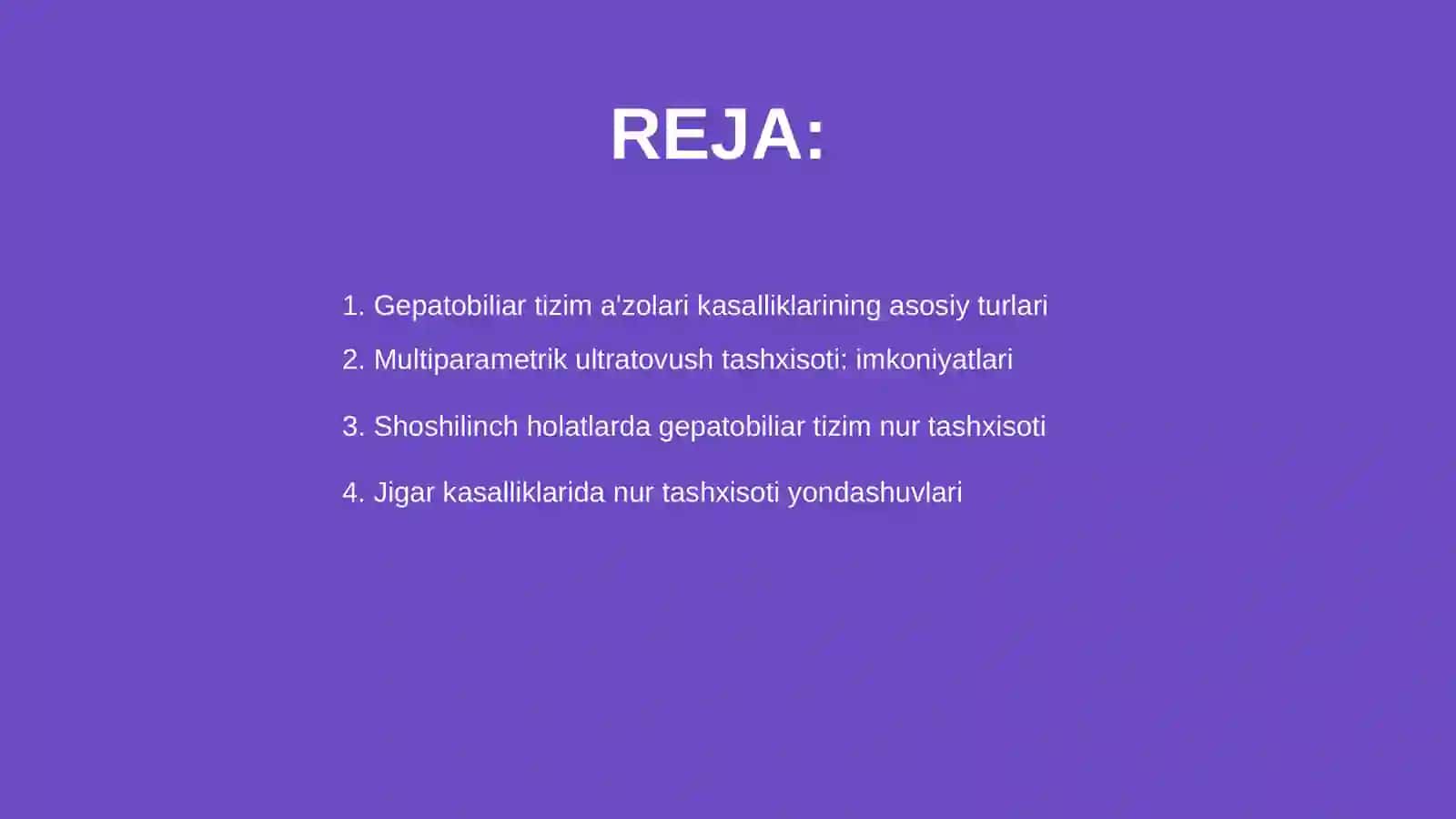Gepatobiliar tizim a'zolari kasalliklarining multiparametrik ultratovush tashxisoti 2