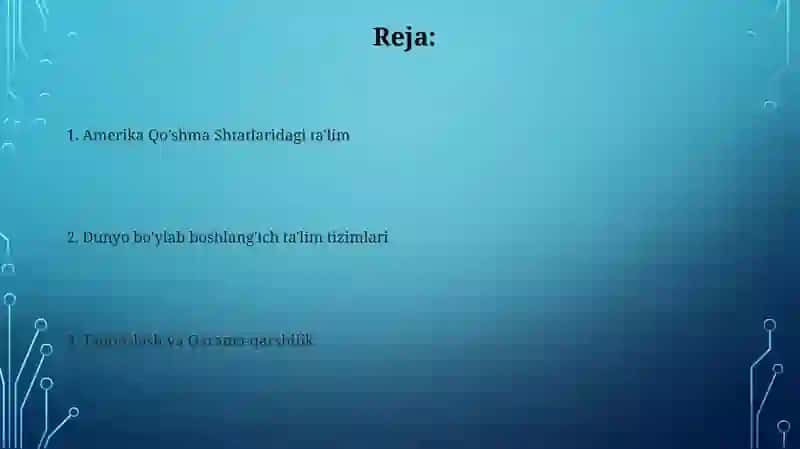 Xorijiy Mamlakatlarda Boshlang'ich Ta'lim 2