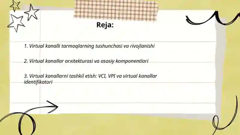 Virtual kanalli tarmoqlar 2