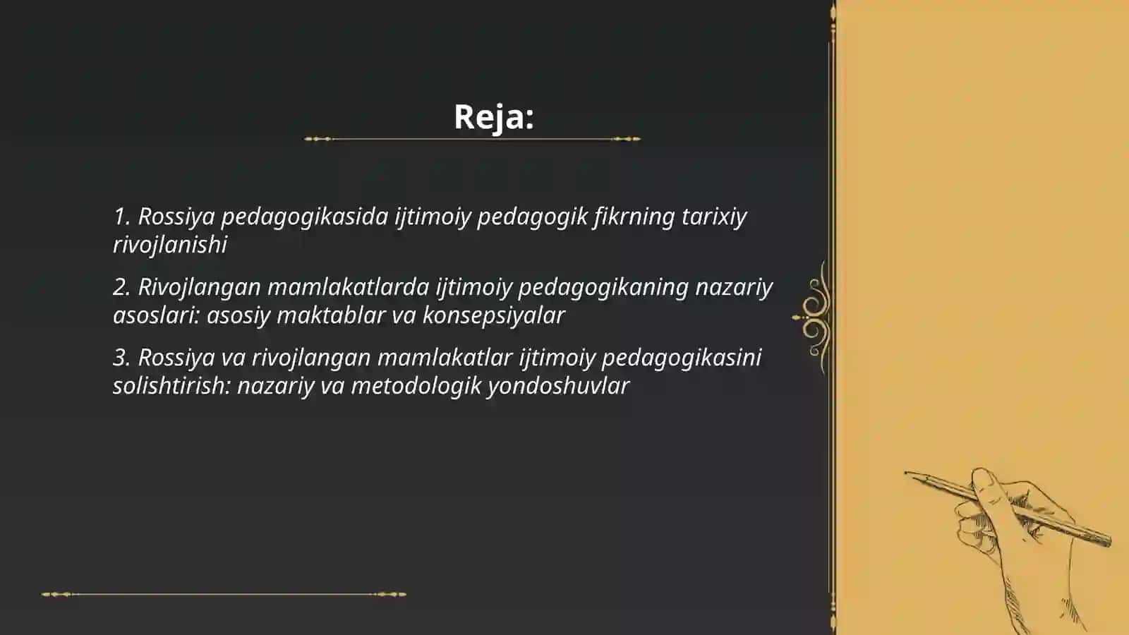 Rossiya pedagogikasida ijtimoiy pedagogika oid ilmiy izlanishlar 2