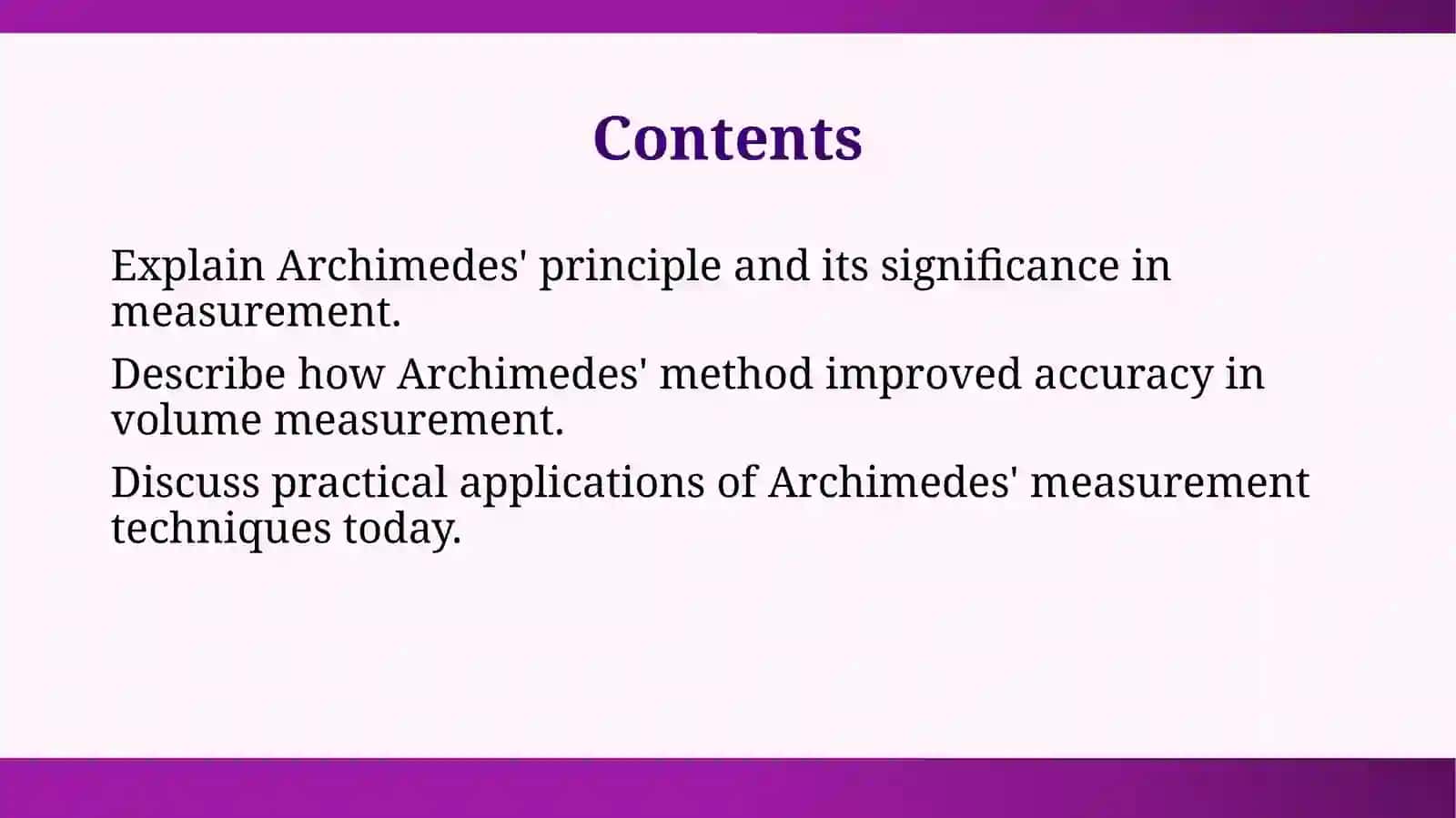 Archimedes and Measurement 2