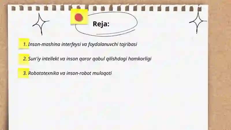 Inson va texnika hamkorligi 2
