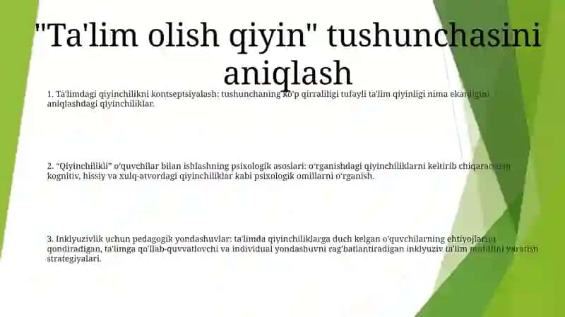 "Tarbiyasi" Qiyin OʻQuvchilar Bilan Ishlashning Psixologik Asoslari 2