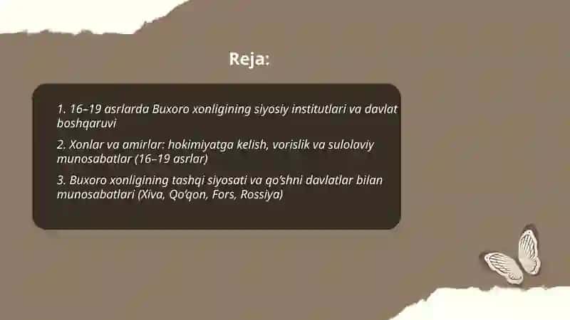 Buxoro xonligi siyosiy tarixshunosligi 2