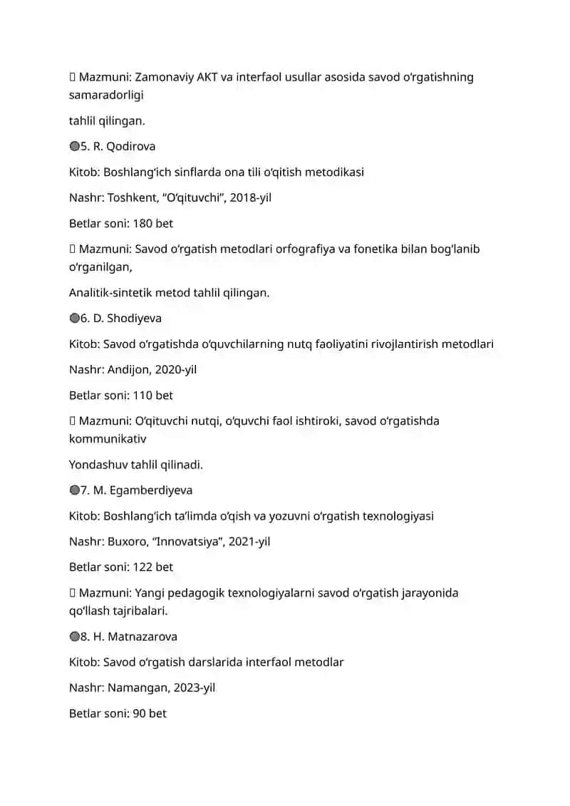 Savod o‘rgatish metodikasi 2