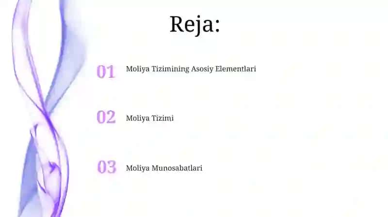 Moliya Tizimi va Moliyaviy Munosabatlar 2