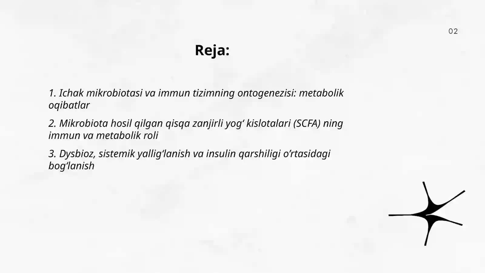 Mikrobiota, immun tizim va metabolizm o’rtasidagi o’zaro bog’liqlik 2